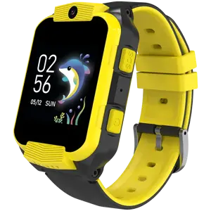 CANYON Cindy KW-41, 1,69'' IPS spalvotas ekranas 240*280, ASR3603C, Nano SIM kortelė, 192+128MB, GSM(B3/B8), LTE(B1.2.3.5.7.8.20) 680 mAh baterija, integruota TF kortelė: 512MB, geltona, šeimininkas: 53,3*42,3*14,5 mm, dirželis: 230*20 mm, 36 g