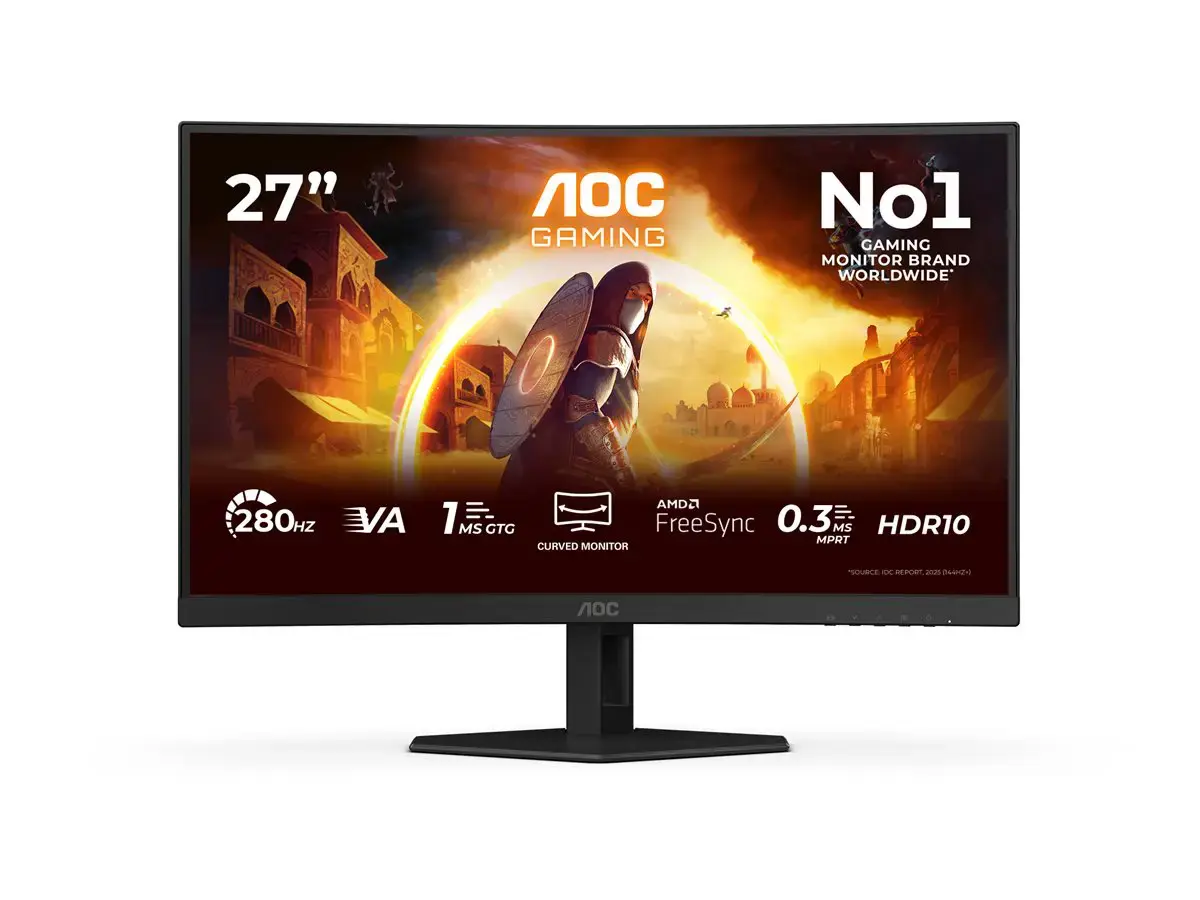 AOC | C27G4ZXE | 27 " | VA | FHD | 16:9 | 280 Hz | 0.3 ms | 1920 x 1080 pixels | 300 cd/m² | HDMI ports quantity 2 | Warranty 36 month(s)