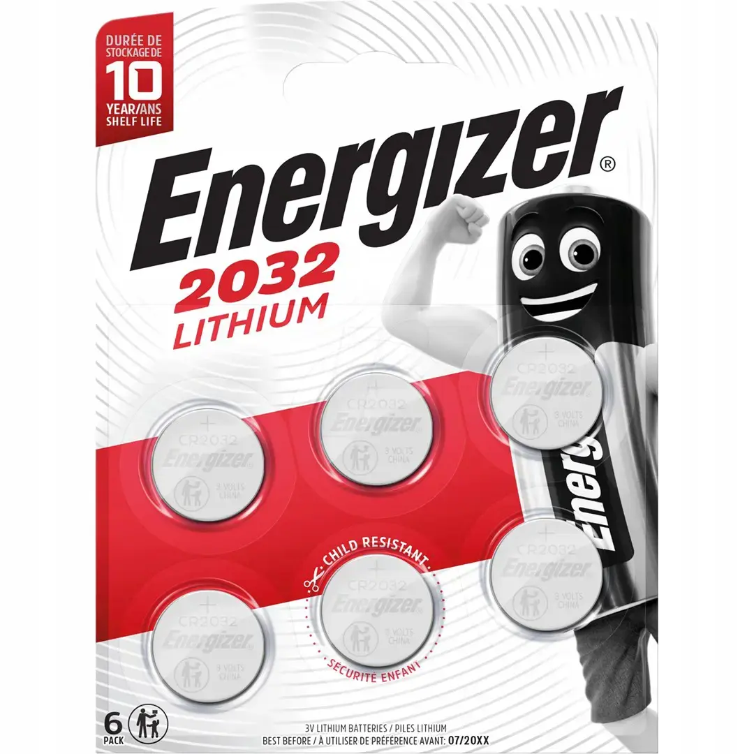 SPECIALIZED ENERGIZER BATERIJOS CR2032 6 VNT. NAUJOS