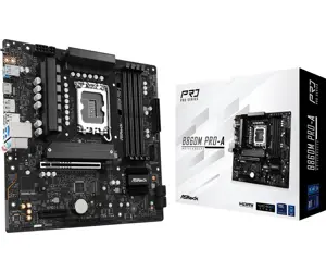Mainboard ASROCK Intel B860 LGA 1851 (Socket V1) micro ATX RAM DDR5-SDRAM 4xSlots 3xNumber of M.2 (…