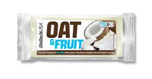 Avižinis batonėlis BioTechUSA Oat Bar, jogurtinis, kokoso skonio, 70 g