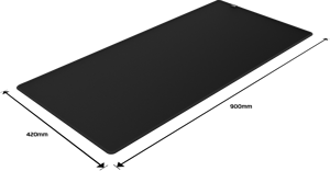 "HyperX Pulsefire Mat" - Žaidimų pelės kilimėlis - medžiaginis (XL), juodas, vienspalvis, medžiaginis, guminis, žaidimų pelės kilimėlis