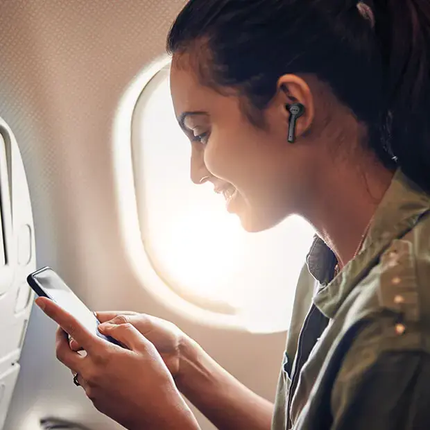 Ausinės "Jam Earbuds TWS ANC Wireless in-ear", "Bluetooth", juodos spalvos