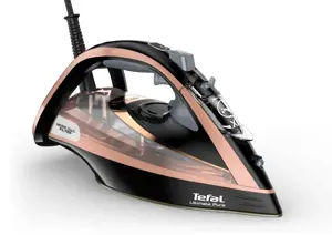 "Tefal Ultimate Pure FV9845", sausas ir garų lygintuvas, "Durilium Autoclean" padas, 3 m, 260 g/min, juodas, varinis, 60 g/min