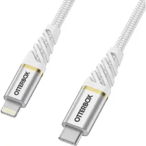 "OTTERBOX" AUKŠČIAUSIOS KOKYBĖS USB C-LIGHTNING 1 M USB-PD KABELIS, BALTAS