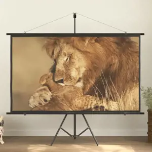Projektoriaus ekranas su trikoju, 84", 16:9