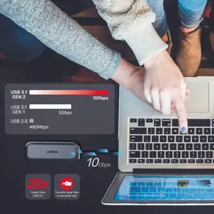 UNITEK saugykla HUB USB-C DISC M.2 HDMI 2.0 PD 100W D1046A