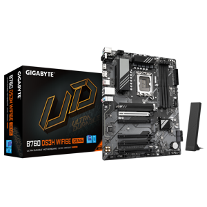 Mainboard GIGABYTE Intel B760 Express LGA1700 ATX Memory DDR5 Memory slots 4 B760DS3HWF6EGEN51.0