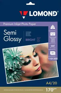 Premium Semi Glossy vienpusis fotopopierius 170g/A4/20L