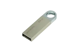 "Goodram UUN2", 64 GB, A tipo USB, 2.0, 20 MB/s, be dangtelio, sidabrinės spalvos