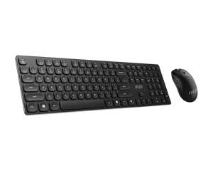 MSI | FORGE K210 | Keyboard and Mouse Set | Wireless | Mouse included | US | Scissor | Black