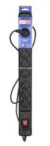 Activejet ACJ COMBO 9GN 3M juoda maitinimo juosta su laidu