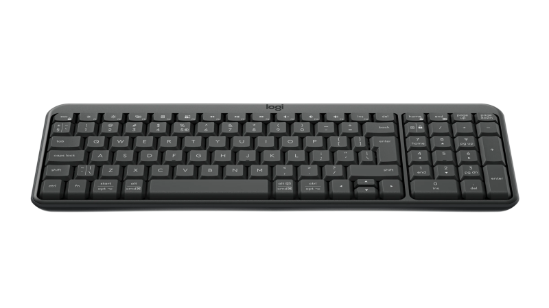 Logitech K250 Compact Belaidė klaviatūra, Bluetooth, US Int, Graphite