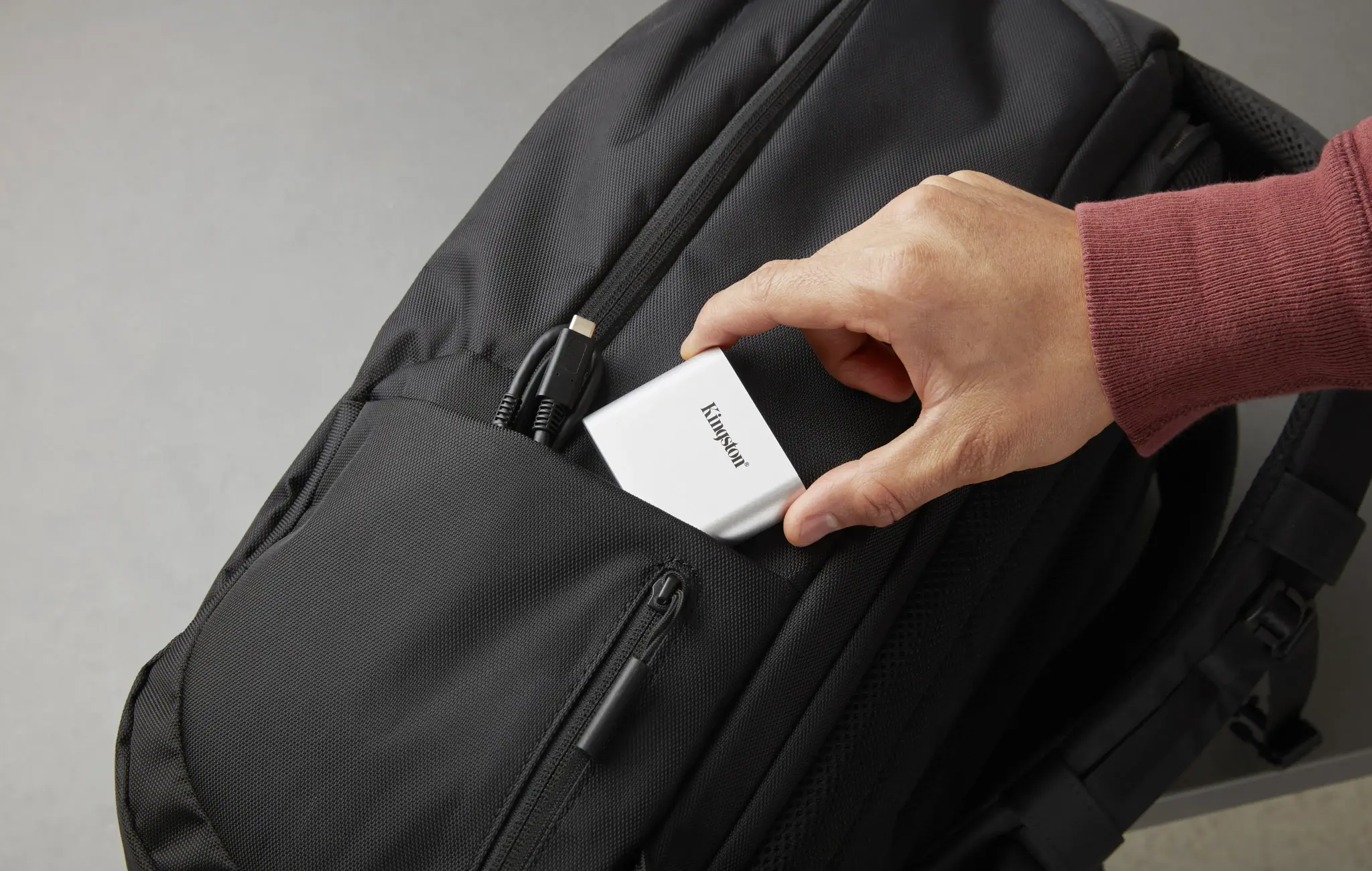 KINGSTON USB3.2 Gen1 dviejų lizdų microSDHC/SDXC UHS-II kortelių skaitytuvas