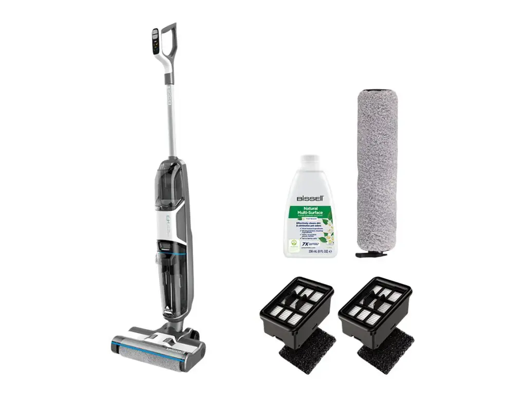 "Bissell" dulkių siurblys "CrossWave HF3 Cordless Select Handstick", plovimo funkcija, 22,2 V, veikimo laikas (maks.) 25 min, juodas/titaninis/Bossanovos mėlynas, garantija 24 mėn.
