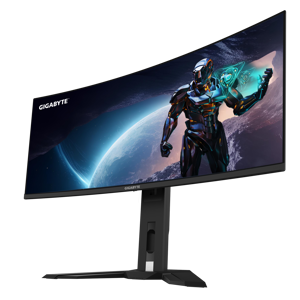 GIGABYTE MO34WQC2 34” OLED WQHD Curved Gaming Monitor - 3440x1440(WQHD), 240Hz, 0.03ms, KVM, 250 cd/m2, FreeSync Premium Pro, DisplayHDR True Black 400, HDMI 2.1, Displayport 1.4, 86.4 cm (34"), 3440 x 1440 pixels, Wide Quad HD, OLED, 0.03 ms, Black