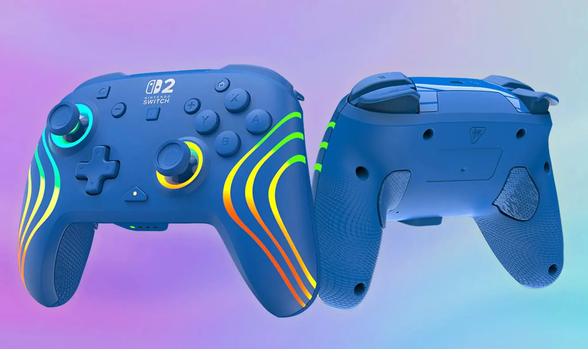 Turtle Beach wireless controller Afterglow Wave Nintendo Switch 2, blue