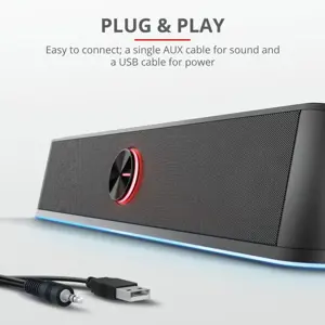 "Trust GXT 619 Thorne", 2.0 kanalai, 6 W, 12 W, 3 W, 4 Ω, juoda