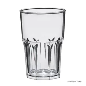 Stiklinė GRANITY, skaidri, SAN plastikas, 400 ml,  D 8,5 cm, H 12 cm, 5 vnt