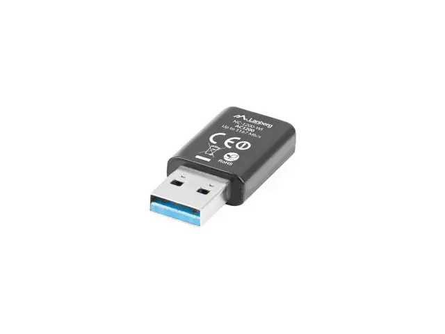 LANBERG NC-1200-WI Lanbergo adapteris NANO USB WiFi 300MBPS/ 867MBPS