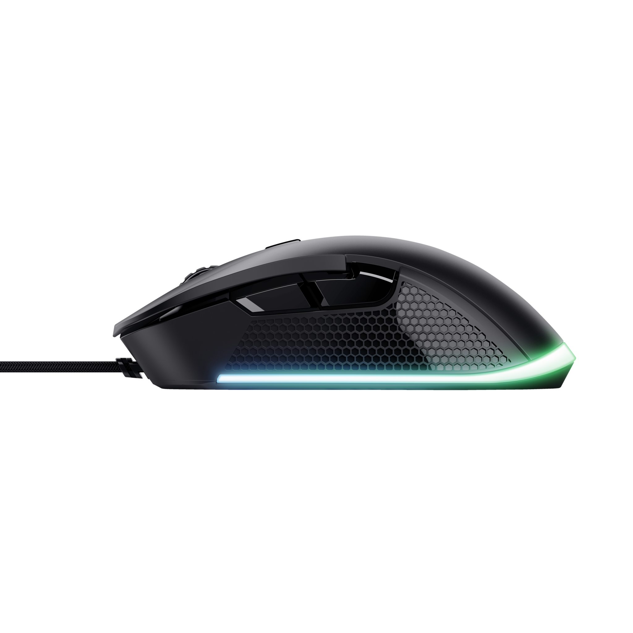 "Trust GXT 922 YBAR", dešinioji ranka, optinis, A tipo USB, 7200 DPI, juodas