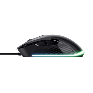 "Trust GXT 922 YBAR", dešinioji ranka, optinis, A tipo USB, 7200 DPI, juodas