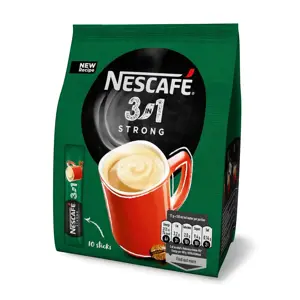 NESCAFE STRONG kavos gėrimas 3 in1, (maišely 10*17g)
