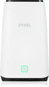 Zyxel FWA510, "Wi-Fi 6" (802.11ax), trijų dažnių (2,4 GHz / 5 GHz / 5 GHz), Ethernet LAN, 5G, juodas, baltas, stalinis maršrutizatorius