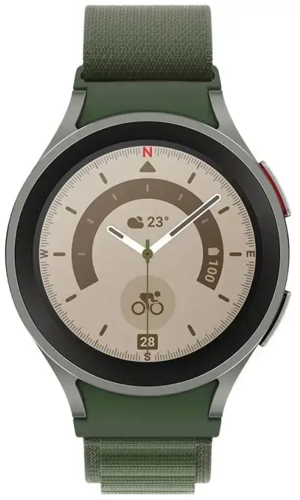 "Tech-Protect" laikrodžio dirželis "Nylon Pro Samsung Galaxy Watch4/5/5 Pro", kariškai žalias