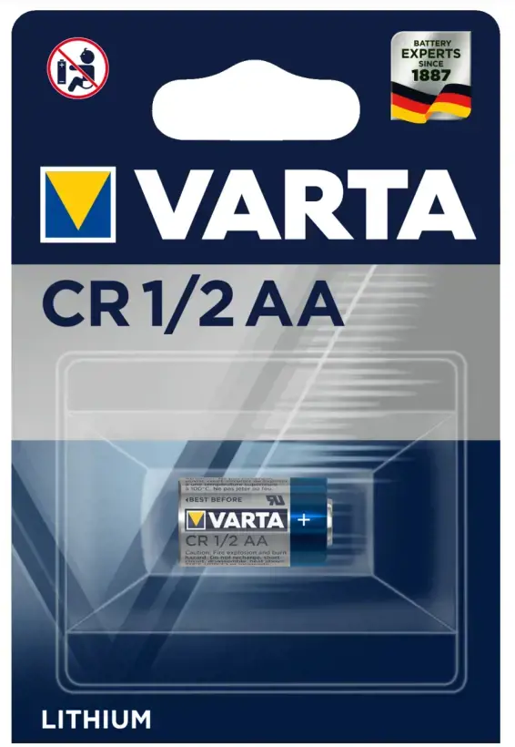 Varta CR1/2AA, CR14250, ličio, 3 V, 1 vnt., 80 mm, 18 mm