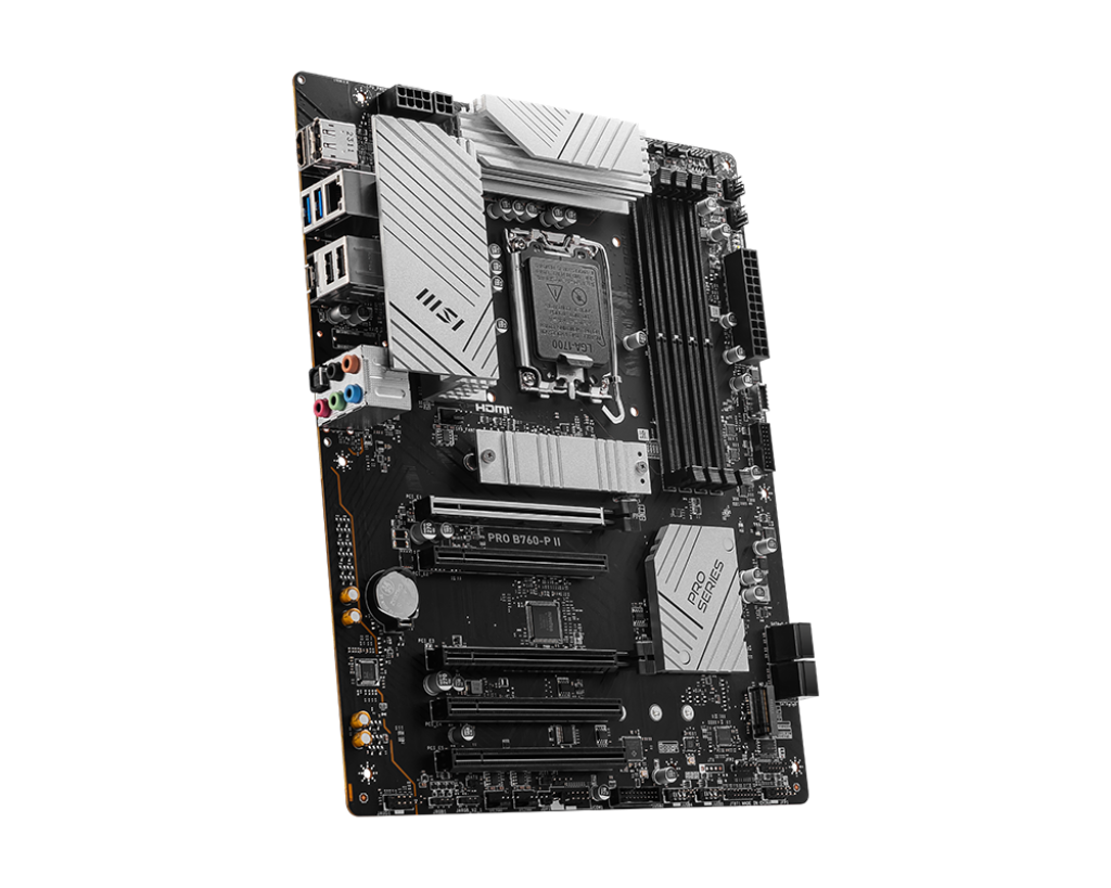 MSI PRO B760-P II, Intel, LGA 1700, Intel® Celeron®, Intel® Core™ i3, Intel® Core™ i5, Intel® Core™ i7, Intel® Pentium® Gold, 256 GB, DDR5-SDRAM, 256 GB
