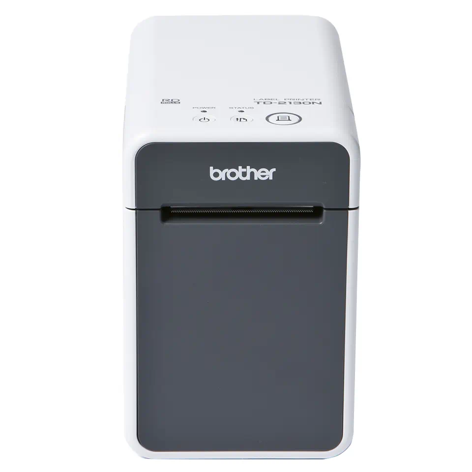 Brother TD-2135N, tiesioginio terminio spausdinimo, 300 x 300 DPI, 152,4 mm/s, laidinis ir belaidis, pilkas, baltas