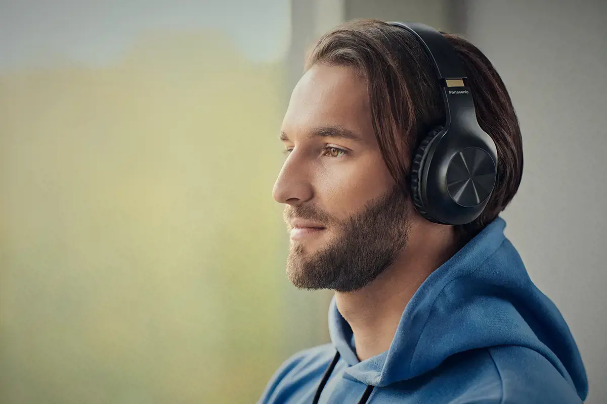 "Panasonic" belaidės ausinės RB-HX220BDEK, juodos spalvos