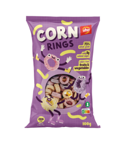 Kukurūzų užkandis OHO, Corn rings, 100 g