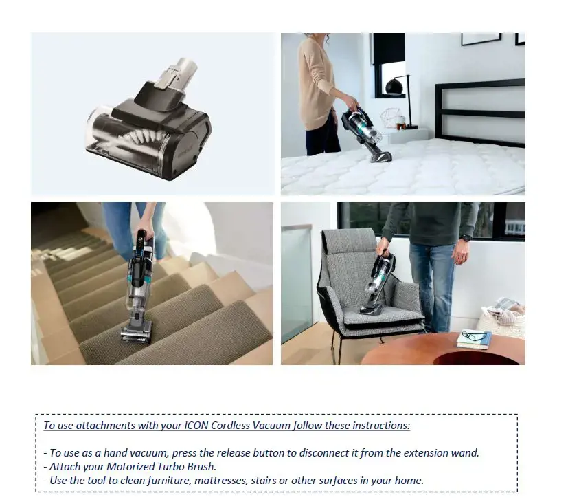 "Bissell Icon" motorizuotas turbininis šepetys 1 vnt.