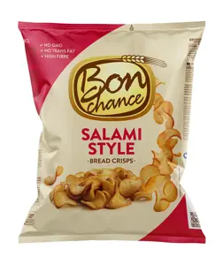 Duonos traškučiai BON CHANCE, su saliamiu, 120 g