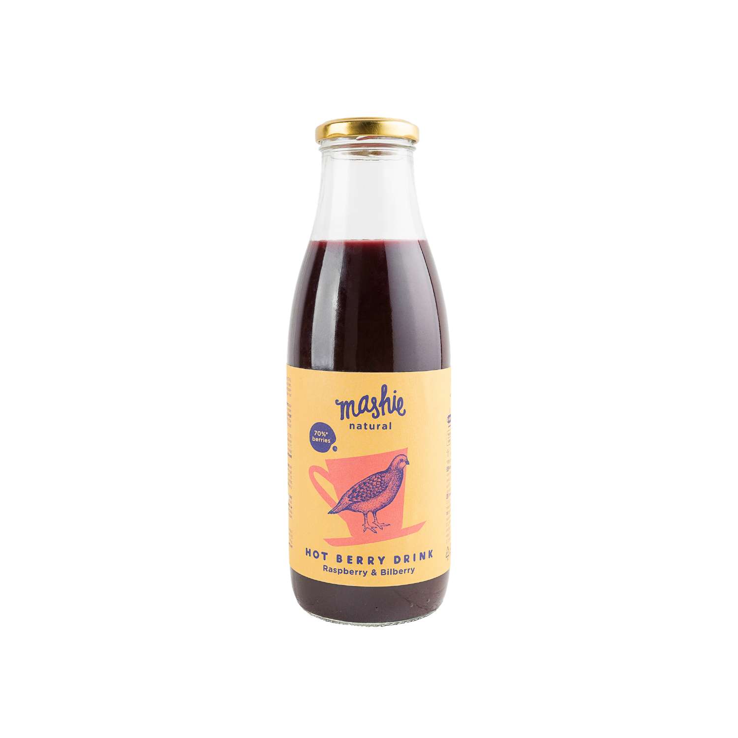 Aviečių  ir mėlynių uogų tyrė MASHIE, 0.75l