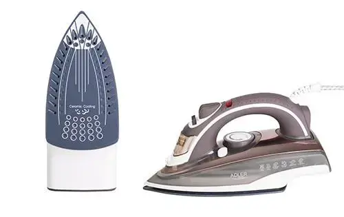 "Adler" AD 5030 lygintuvas Garinis lygintuvas Keraminis padas 3000 W Rudos, pilkos, baltos spalvos