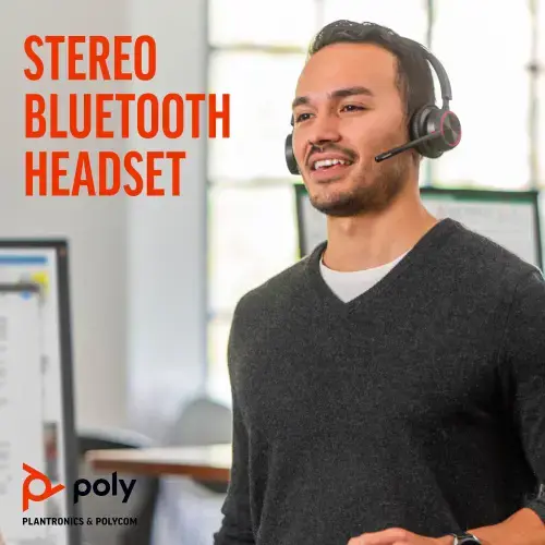 POLY Voyager 4320 Microsoft Teams Certified USB-A Headset +BT700 dongle, Wired & Wireless, Office/Call center, 20 - 20000 Hz, 162 g, Headset, Black