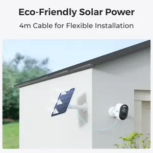 Reolink Argus Series B310 with Solar Panel, IP security camera, Indoor & outdoor, Wireless, Ceiling/wall, Black, White, Bullet