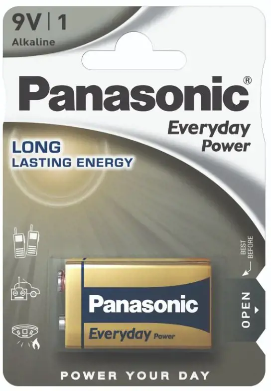 "Panasonic Everyday Power" akumuliatorius 6LR61EPS/1B 9V