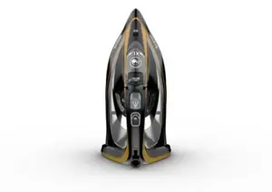 "Tefal FV9865E0", sausas ir garų lygintuvas, "Durilium Autoclean" padas, 250 g/min, juodas, auksini…