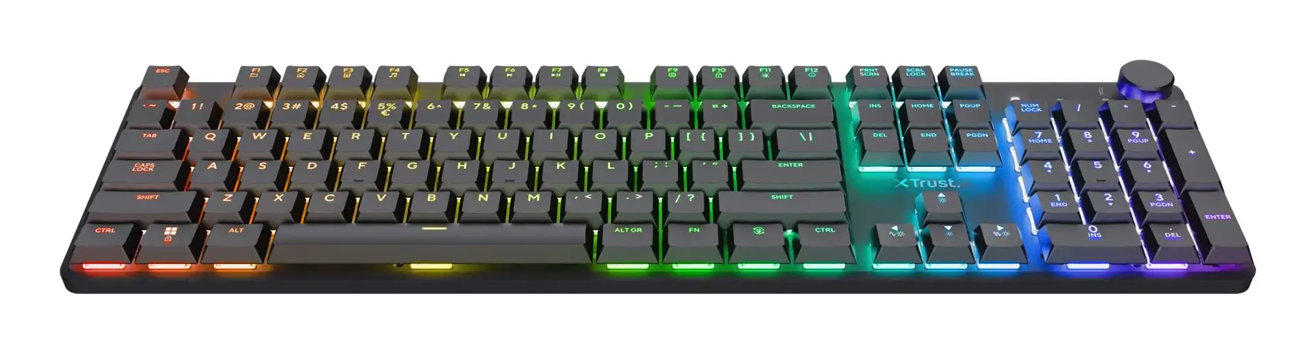 Trust GXT 868 Torix keyboard Gaming USB + RF Wireless + Bluetooth QWERTY US English Black