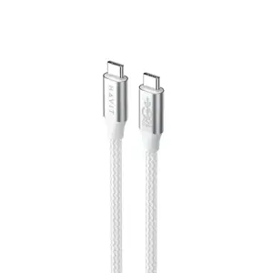 Havit CB6290 - USB Type C to USB Type C cable, 1 m (white/grey)