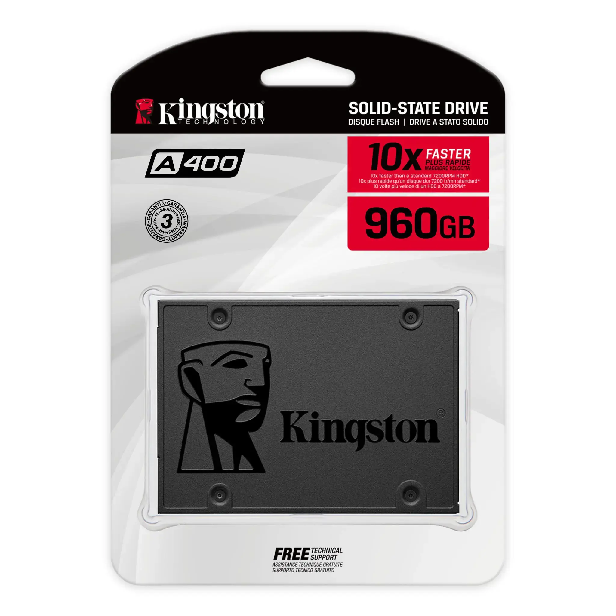 SSD diskas KINGSTON A400 960 GB, 2.5", Serial ATA III