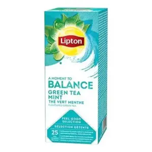 Žalioji arbata LIPTON, su šaltmėtėmis, 25 vnt. po 1,6 g