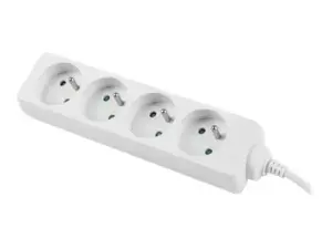 LANBERG PS0-04E-0150-W Lanberg 1,5 m baltos spalvos 4X 230 V žibinto išplėstinis PL. KABELIS IŠ VISIŠKAI VARINIO