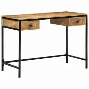 Stalas su stalčių Ruda 105 x 50 x 75 cm Mango medienos masyvas