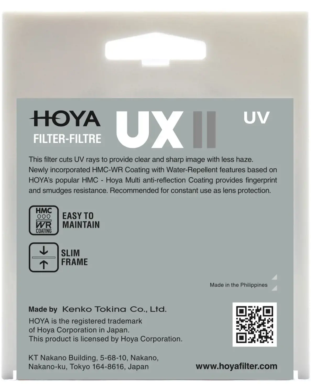 Hoya filter UX II UV 67mm