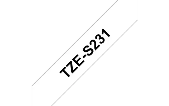 Brother Extra Strength Adhesive Tape, Black on white, TZ, Black, Thermal transfer, Brother, GL-100, PT-1000, PT-1000BM, PT-1010, PT-1010B, PT-1010NB, PT-1010R, PT-1010S, PT-1090, PT-1090BK,...
